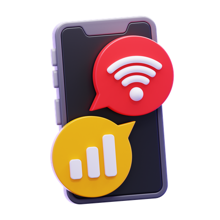 Signal mobile  3D Icon