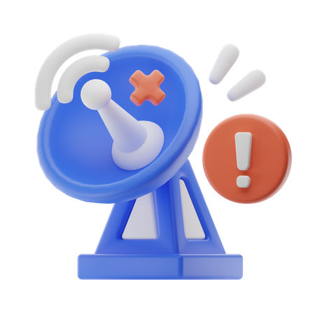 Signal problem  3D Icon