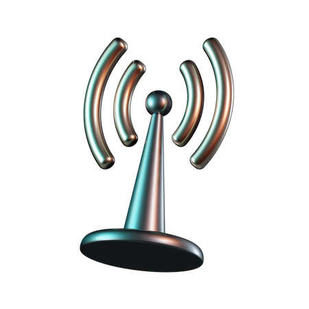 Signal Radiation  3D Icon