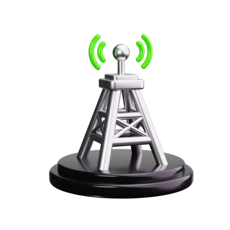 Signal radio  3D Icon