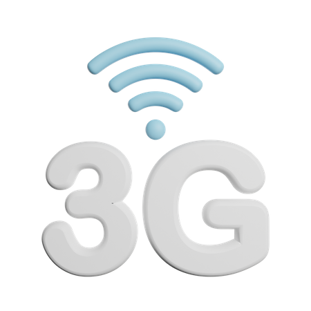Signal réseau 3G  3D Icon