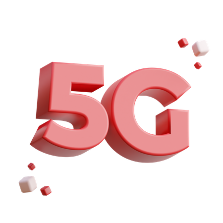 Signal réseau 5G  3D Icon