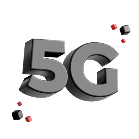 Signal réseau 5G  3D Icon