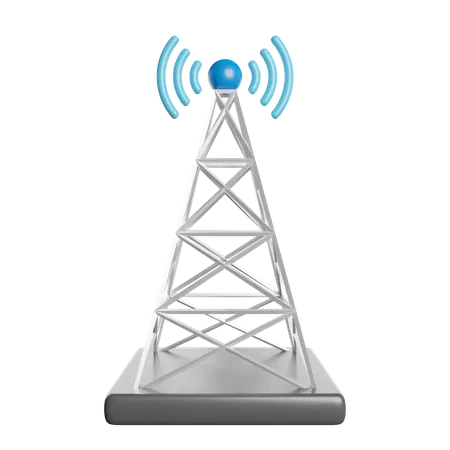Signal Tower Antenna 3D Icon