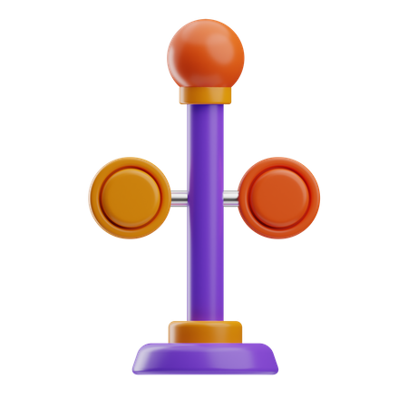 Signal de train  3D Icon