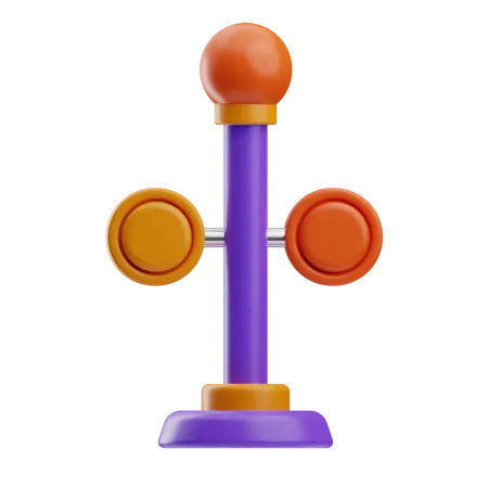 Signal de train  3D Icon