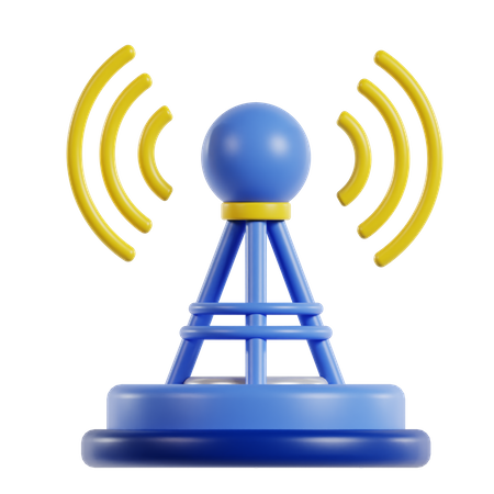 Signal Transmitter  3D Icon