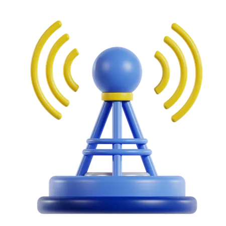 Signal Transmitter  3D Icon