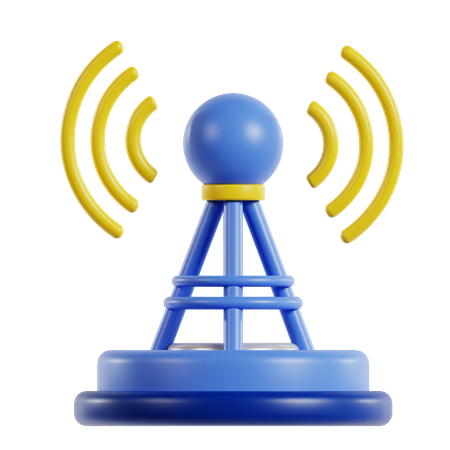 Signal Transmitter  3D Icon