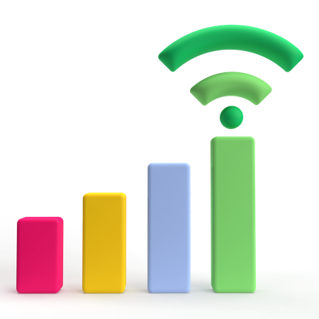 Signal Wi-Fi  3D Icon