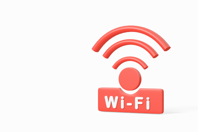 Signal Wi-Fi  3D Icon