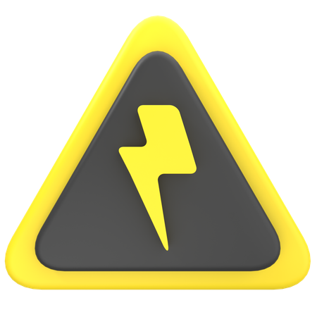 Signalisation haute tension  3D Icon