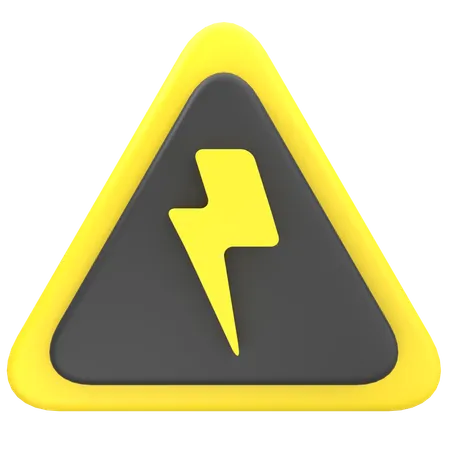 Signalisation haute tension  3D Icon