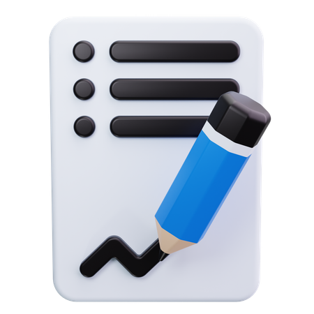 Unterschrift  3D Icon