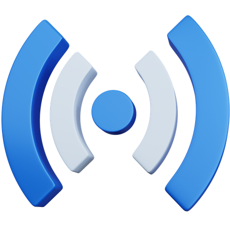 Signaux Wi-Fi  3D Icon