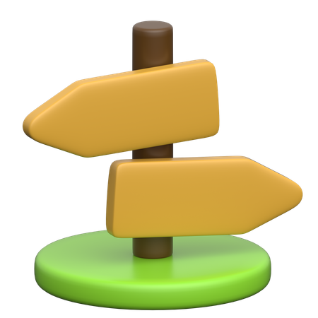 Signboard  3D Icon