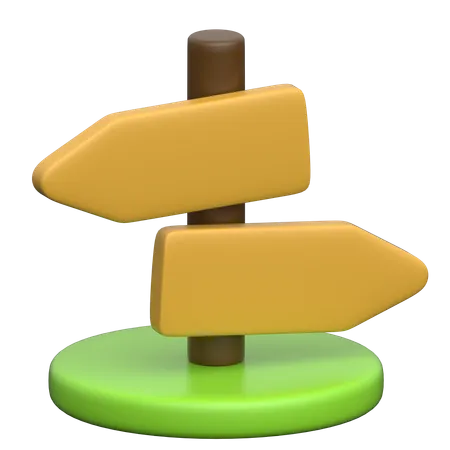 Signboard  3D Icon