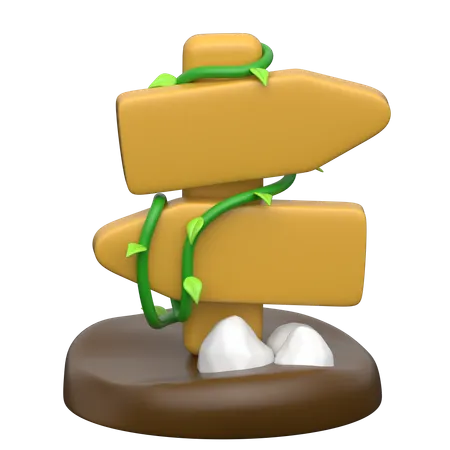 Signboard  3D Icon