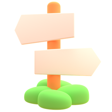 Signboard  3D Icon