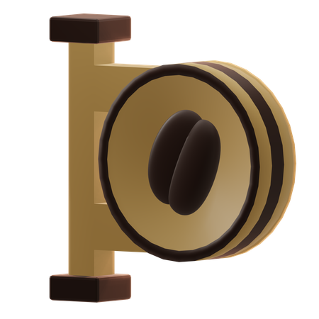Signboard coffee  3D Icon