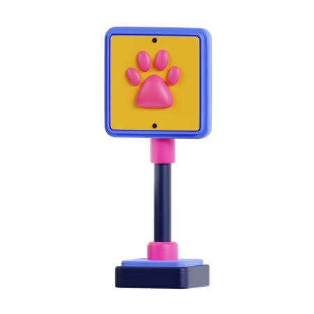 Signe d'animal de compagnie  3D Icon