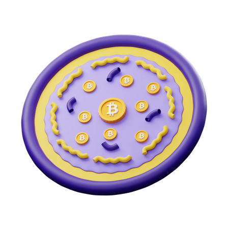 Signe Bitcoin  3D Illustration