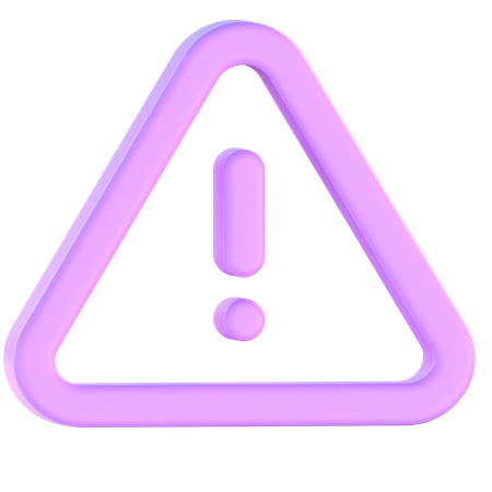Signe d'alerte  3D Icon