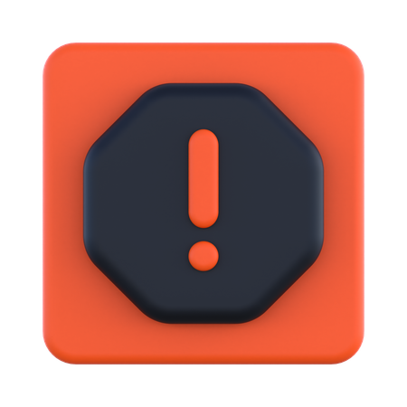 Signe d'alerte  3D Icon