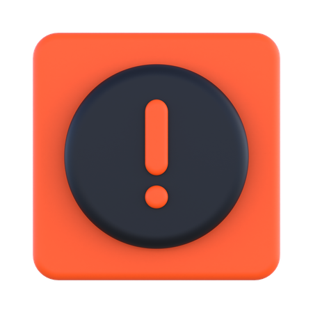 Signe d'alerte  3D Icon