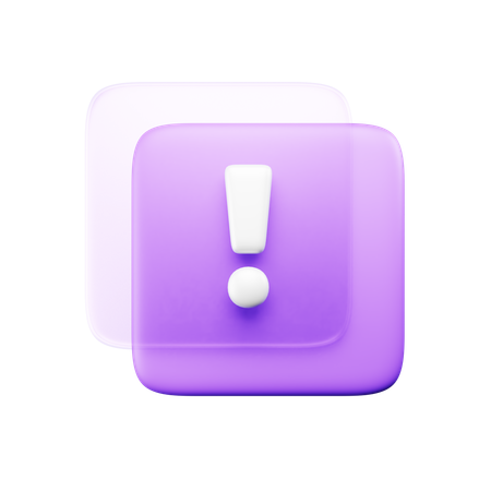 Signe d'alerte  3D Icon