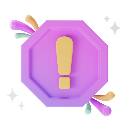 Signe d'avertissement  3D Icon