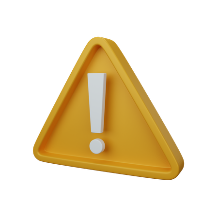 Signe d'avertissement  3D Icon
