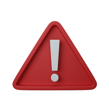 Signe d'avertissement  3D Icon
