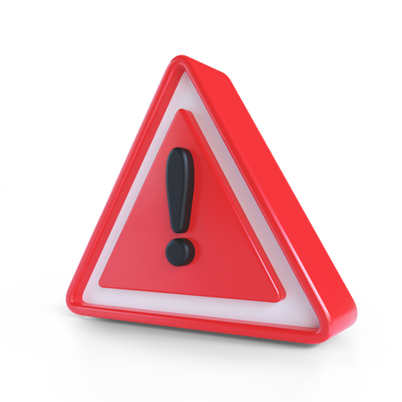 Signe d'avertissement  3D Icon