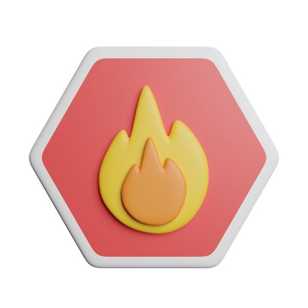 Signe de feu  3D Icon