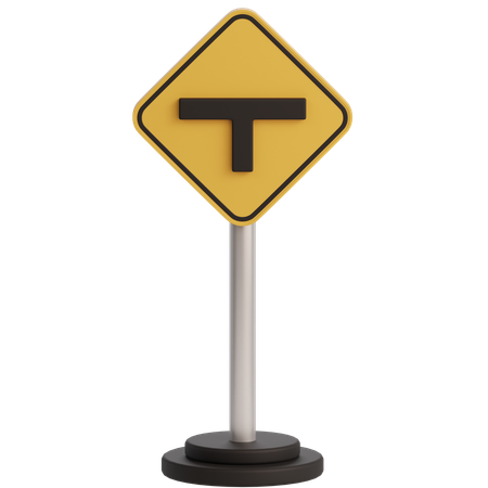 Signe de jonction en t  3D Icon