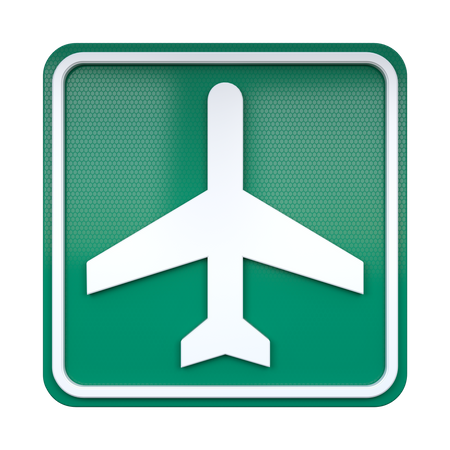 Signe de l'aéroport  3D Icon