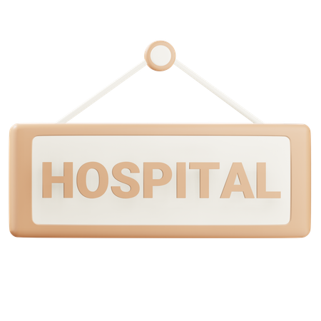 Signe de l'hôpital  3D Icon