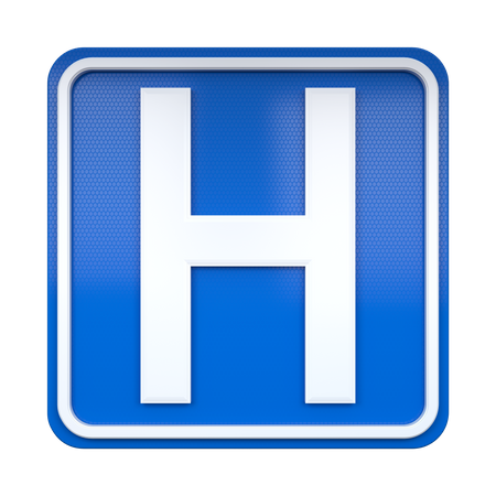 Signe de l'hôpital  3D Icon