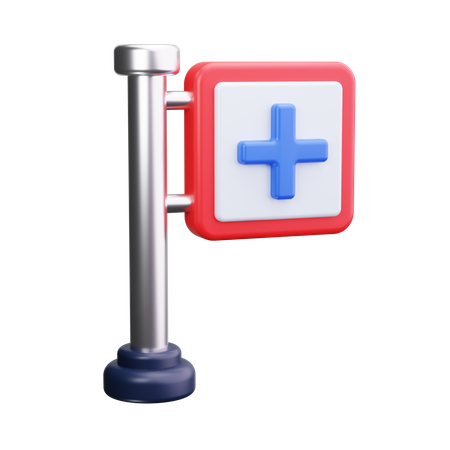 Signe de l'hôpital  3D Icon