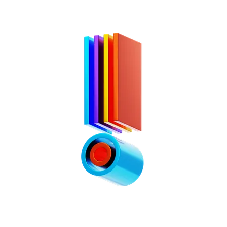 Signe d'exclamation  3D Icon