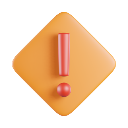 Signe d'exclamation  3D Icon