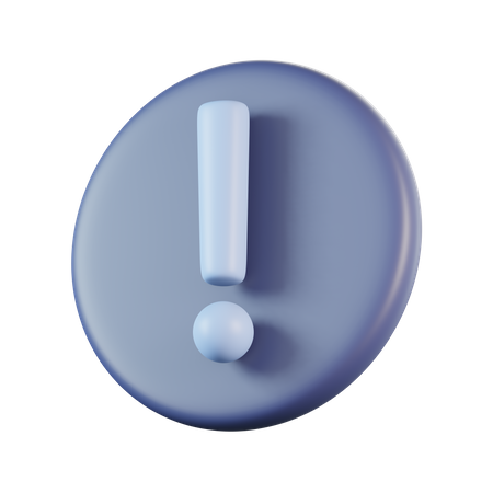 Signe d'exclamation  3D Icon