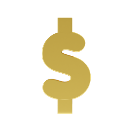 Signe dollar  3D Icon