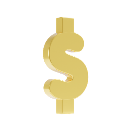 Signe dollar  3D Icon