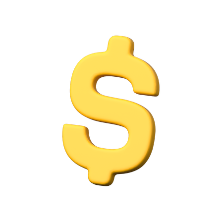 Signe dollar  3D Icon