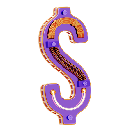 Signe dollar  3D Icon