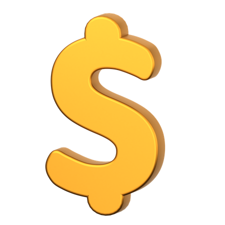 Signe dollar  3D Icon