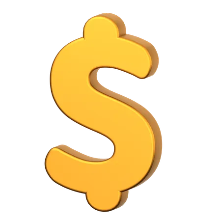 Signe dollar  3D Icon