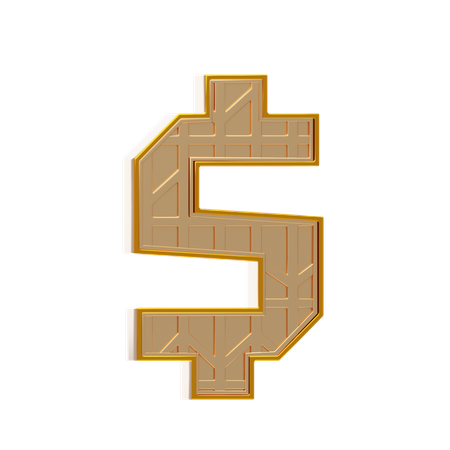 Signe dollar  3D Icon